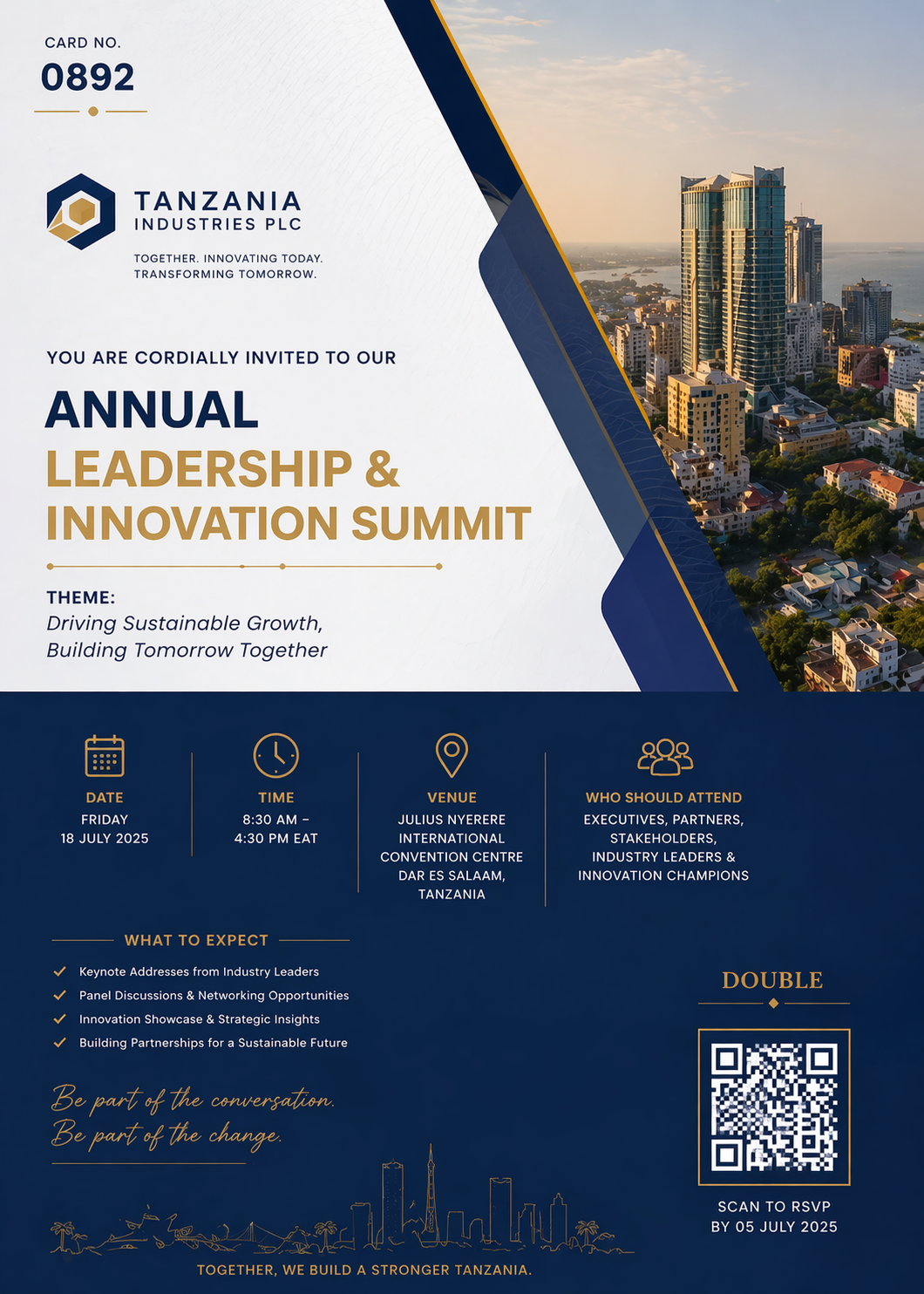 Corporate event invitation